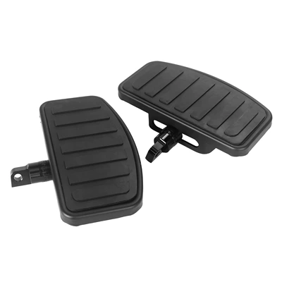 Motorcycle Modification Parts Harley Dyna Sportster Glide Touring Rubber Footrests (Motorcycle pedals) - striped-harley-pedal-black