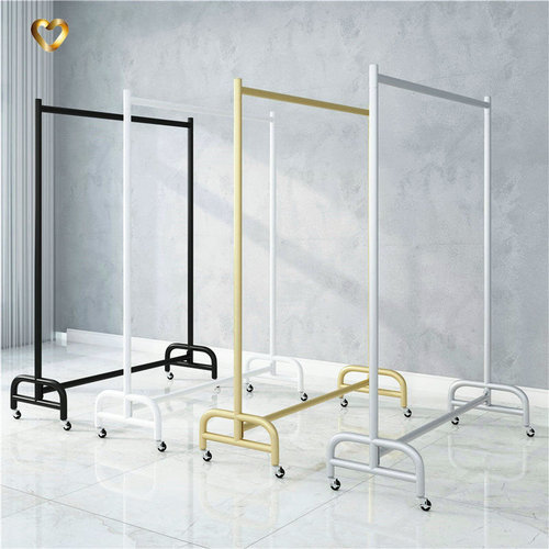 Clothing store display rack women's clothing store floor-standing clothes shelf internet celebrity live broadcast hanger mobile with wheels