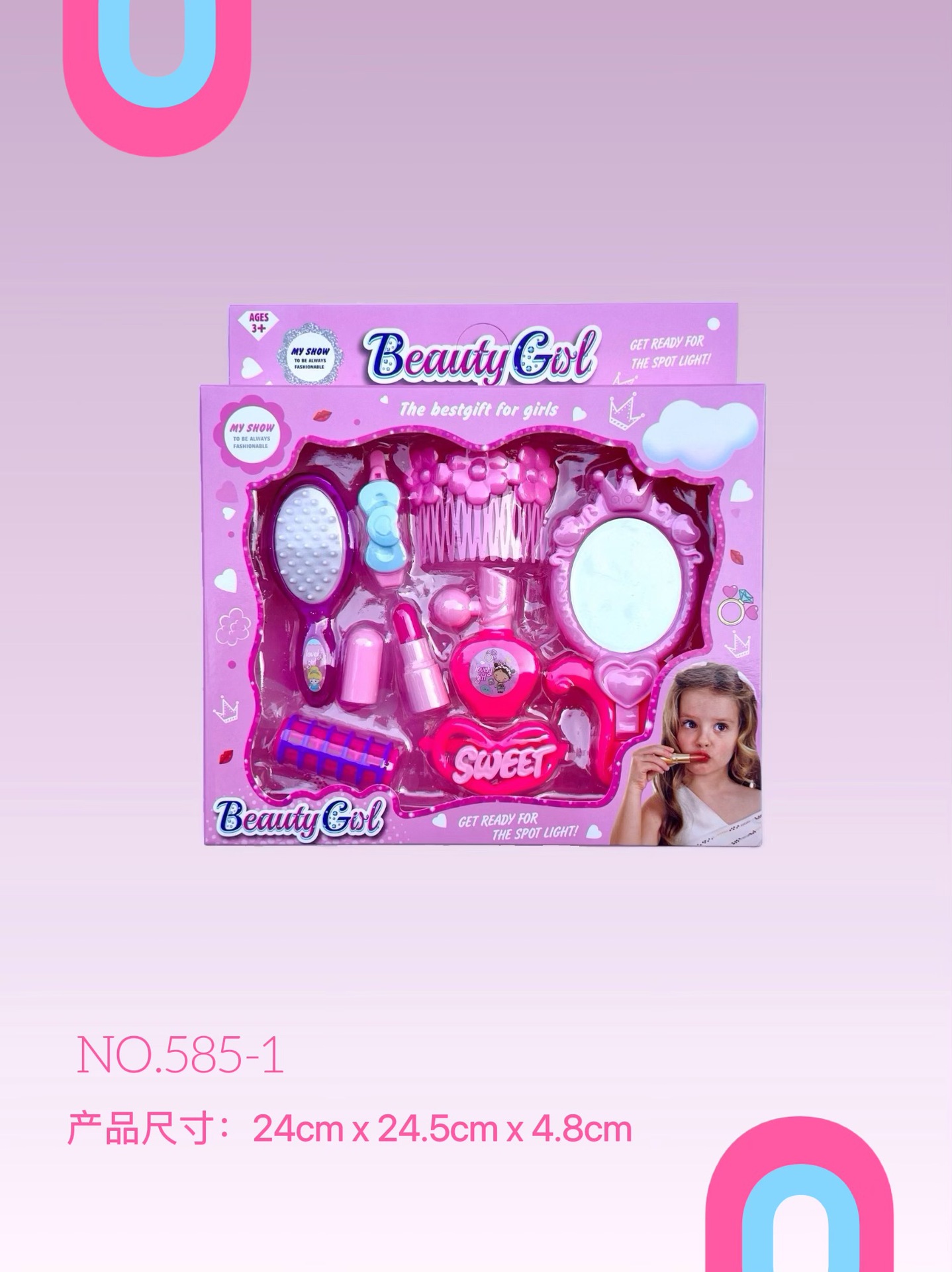 Simulación de juegos de juguetes y accesorios para el hogar, secador de pelo, peluquería, maquillaje, permanente, tocador, juego de juguetes, regalo image 6
