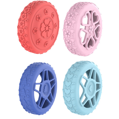 Caster Shoes Luggage Wheel Silicone Protective Cover Durable Full Coverage Luggage Wheel Silicone Protective Cover