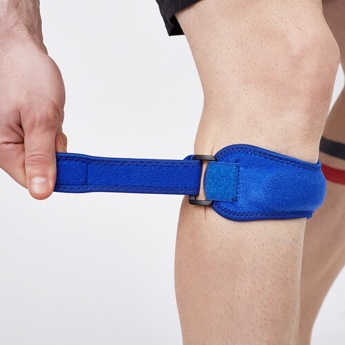 Professional patella belt knee pad meniscus knee patella protective belt shock-absorbing outdoor basketball running thin