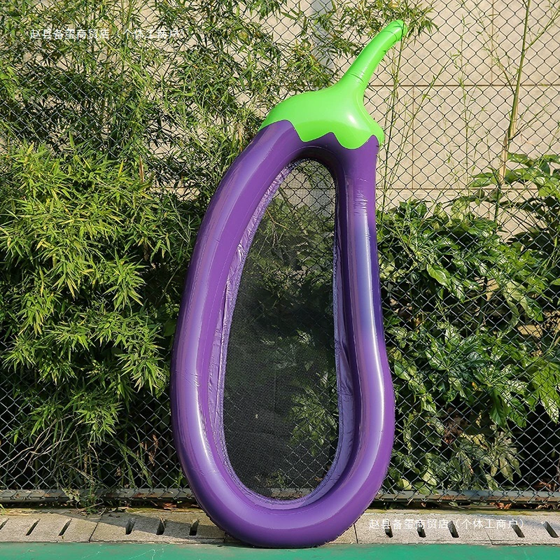 Ультрастабильная плавающая кровать для взрослых и детей с баклажанами, детская плавающая сетчатая ткань, проницаемая воздушная подушка, надувное кольцо для плавания