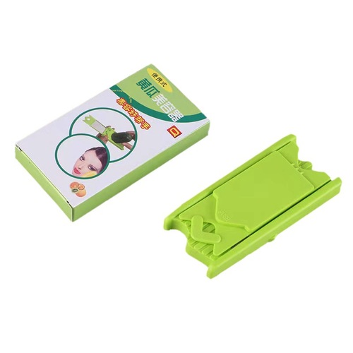 Cucumber beauty slicer with mirror, mask knife, manual peeling cucumber mask peeler, peeling gadget