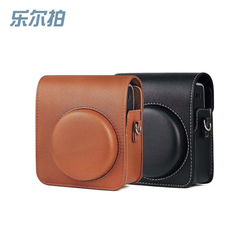 Manufacturer Polaroid mini40 camera bag retro black brown PU camera storage protective bag