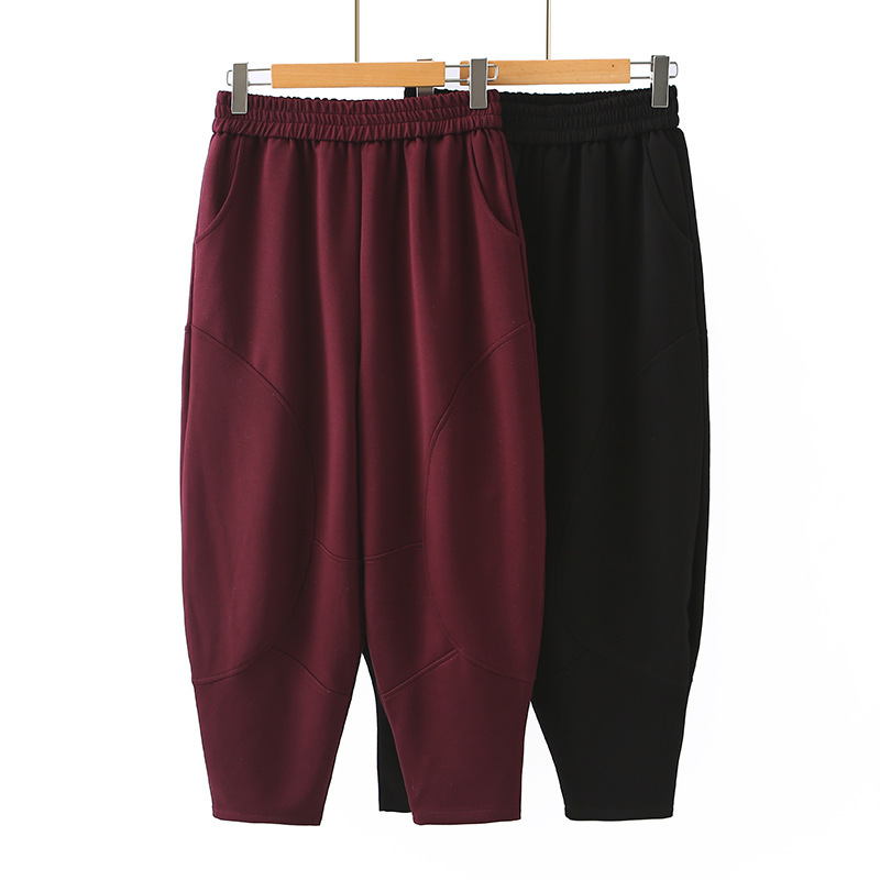 Middle-aged and Elderly plus size Women's Pants Loose Sports Casual Pants Spring and Autumn Wear for Middle-aged Mothers Middle-aged and Elderly plus size Women's Pants Loose Sports Casual Pants Spring and Autumn Wear for Middle-aged Mothers