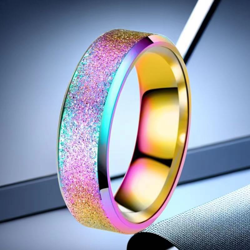Anillo de acero de titanio de acero inoxidable nicho al por mayor femenino de alto grado de lujo ligero todo-Match Girl anillo femenino ins estilo anillo liso