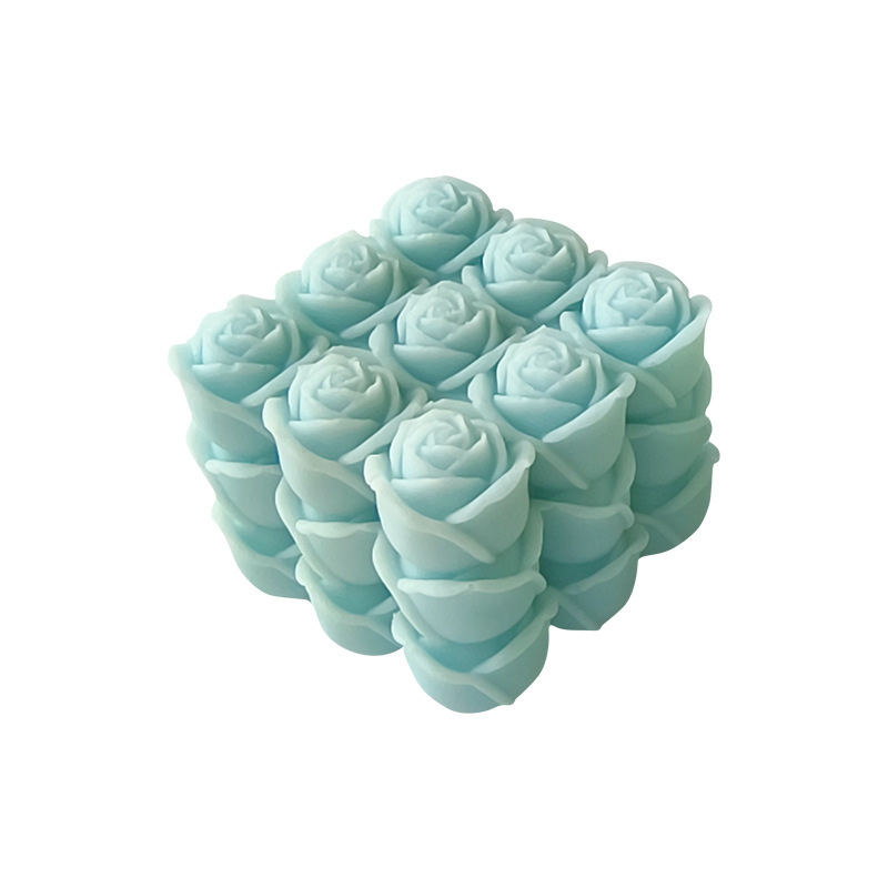Jiahuimei Geométrico Rubik Cube Molde de vela de aromaterapia Diy Piedra de expansión Aromaterapia hecha a mano Molde de silicona