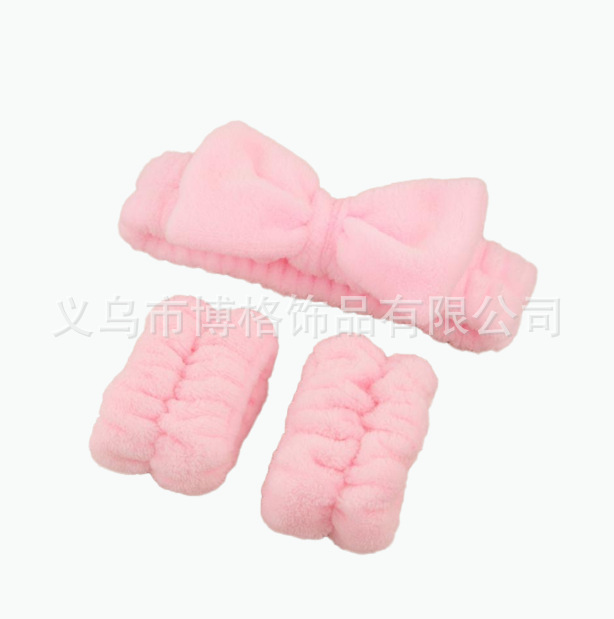 Amazon popular banda de pelo de las mujeres cara impermeable correa de muñeca traje arco simple banda de pelo accesorios para el cabello cabeza