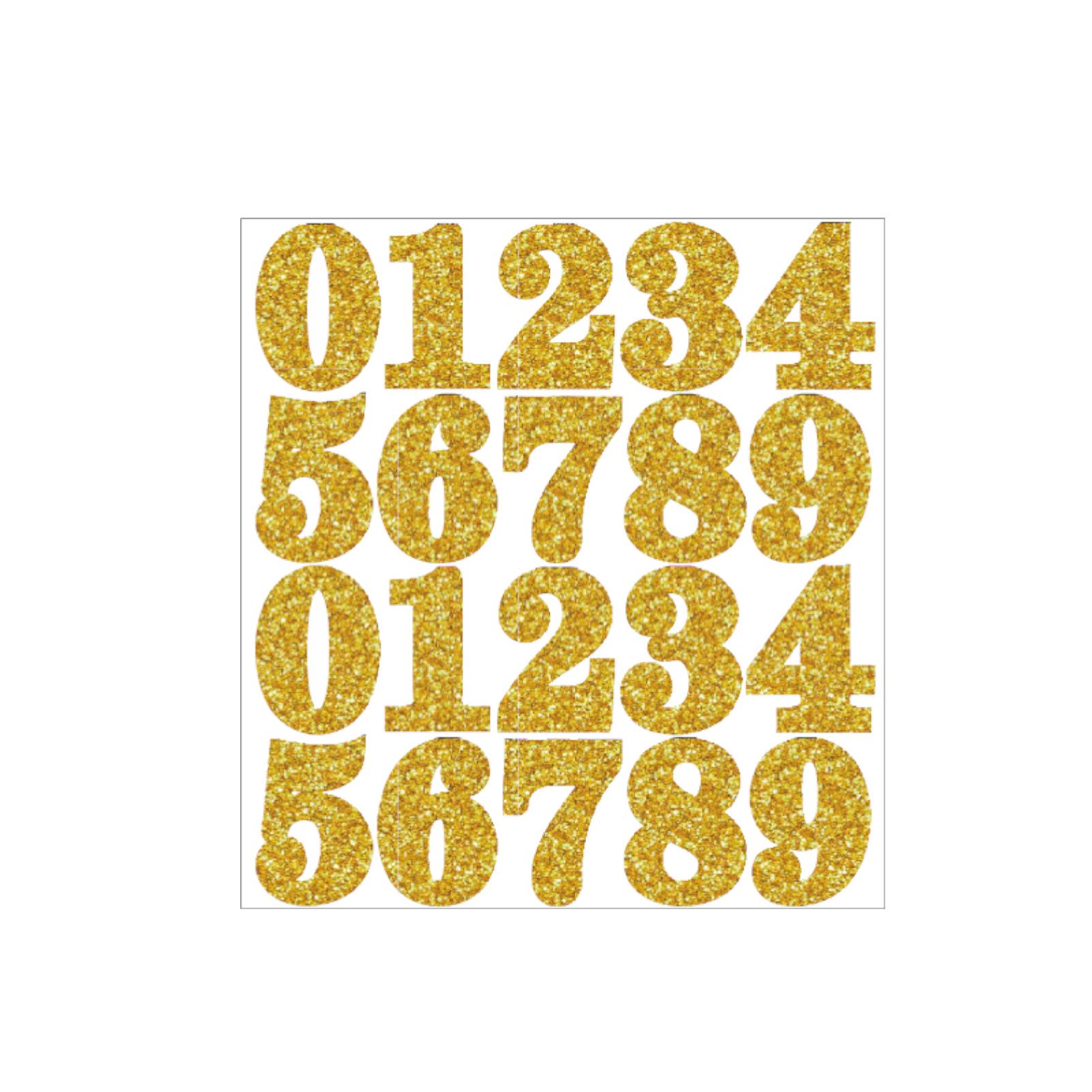 金色数字贴06（两张）