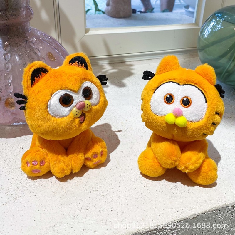かわいい萌えネット赤加菲猫ストラップぬいぐるみ人形リュックサック掛けキーホルダー人形|undefined
