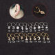 Pendant earring thin rod 0.8x 8mm stainless steel pendant earrings zircon ear bone nail foreign trade ear piercing jewelry