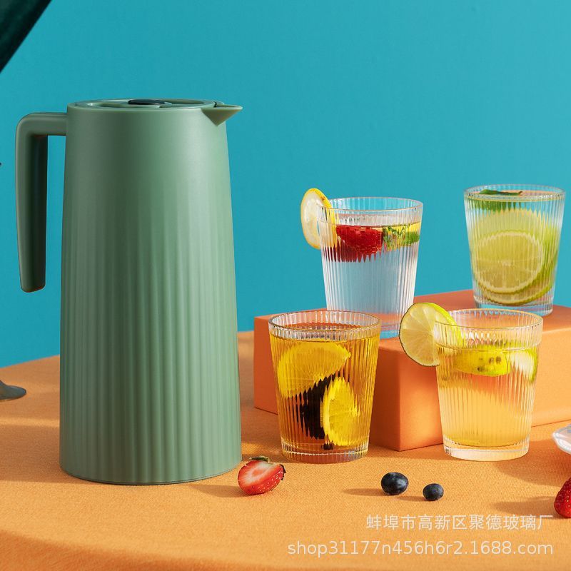 Hervidor de agua/tetera térmica con taza, estilo europeo, para bodas