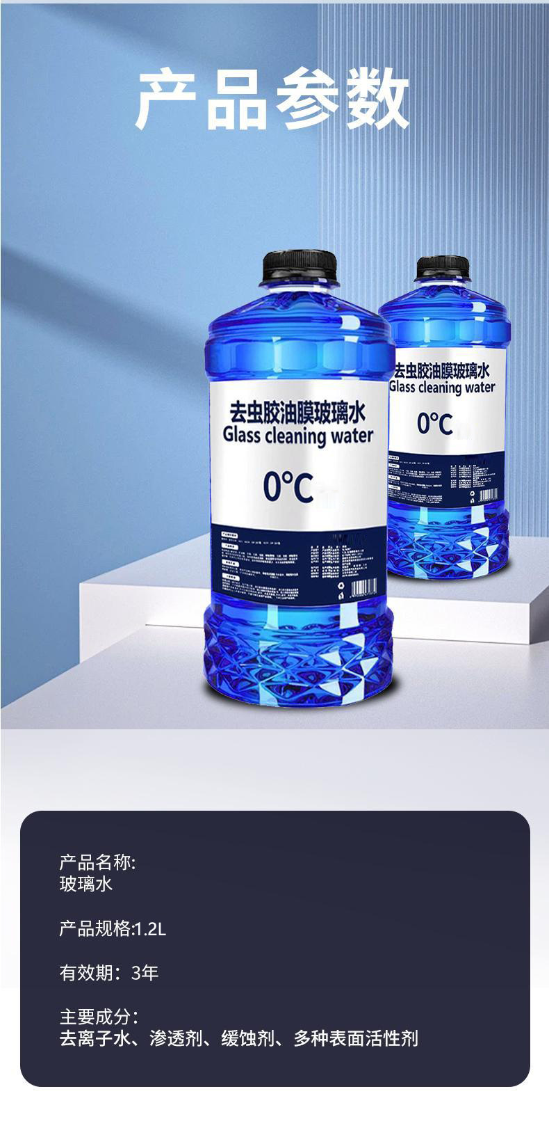 Oil Film Remover, Shellac Car Glass Cleaner, Stain Remover, Summer Rain Protection, Cleaning and Maintenance, Winter Anti-Freeze, All-Season Use