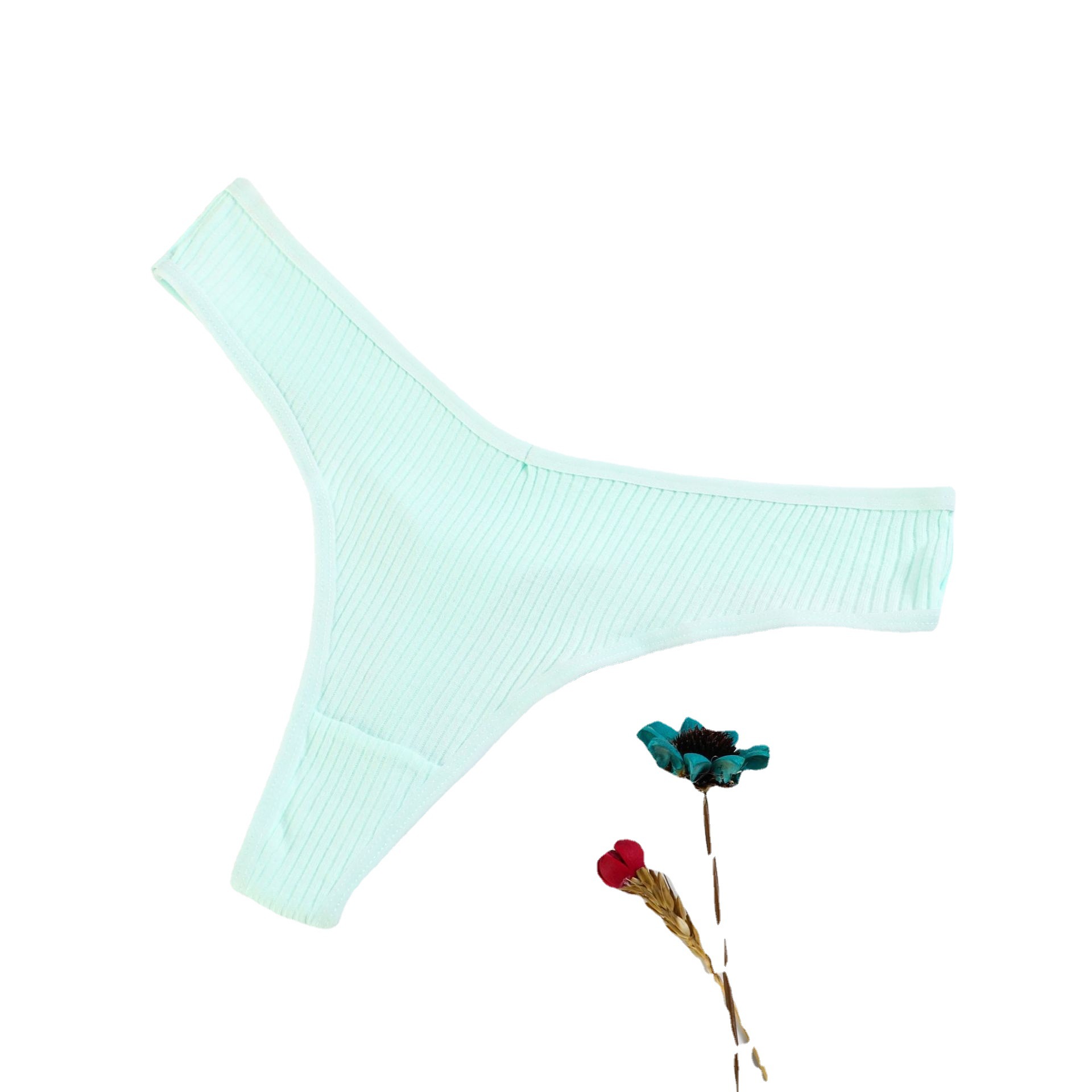 Algodón puro Tanga chica sexy moda transpirable ropa interior femenina 18-40 años hilo femenino T-string ventas directas de fábrica