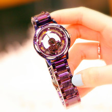 百搭手表女士马到成功镶钻时来运转个性进口机芯时尚学生美丽腕表