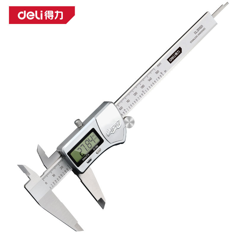 得力工具 专业级高精度锡合金电子数显游标卡尺 DL311150 200 300