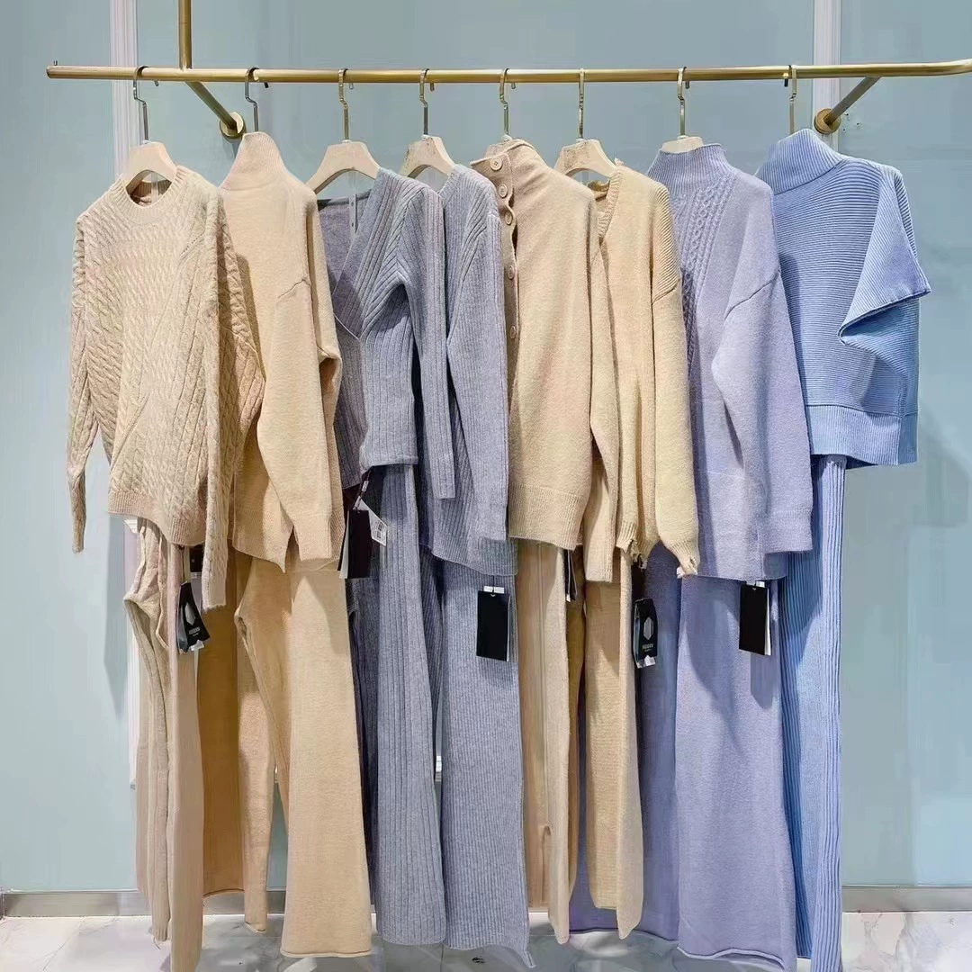 Окрашенный в кашемировый костюм 22 зима Новая мода мягкий приятный для кожи свитер костюм бренд скидка хвост товары Live Supply