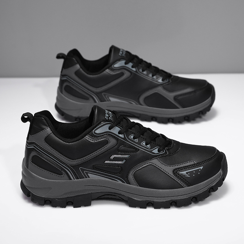 Zapatos casuales cálidos de color sólido de la parte superior baja zapatos antideslizantes al aire libre de pareja transfronteriza más tamaño con cordones zapatos deportivos de moda para caminar