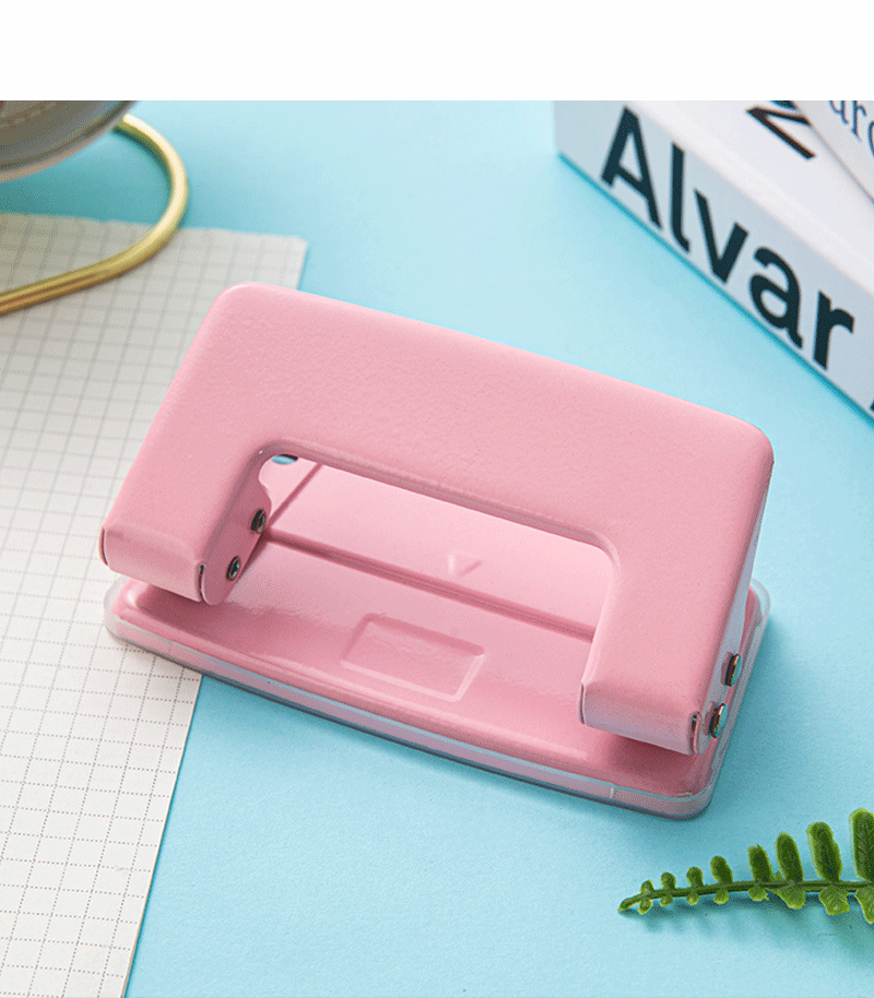 Solid Color Plastic Metal Class Learning Cute Stapler display picture 3