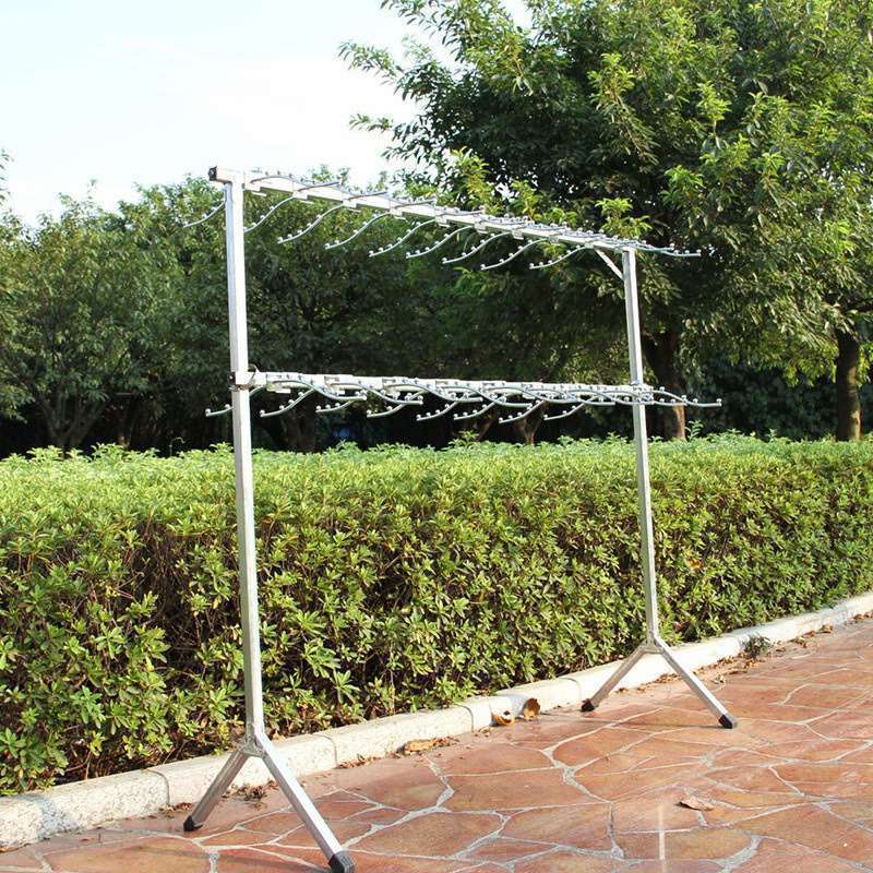 加厚摆摊货架夜市折叠架子衣架挂衣架服装展示晾衣架单杆其它金属