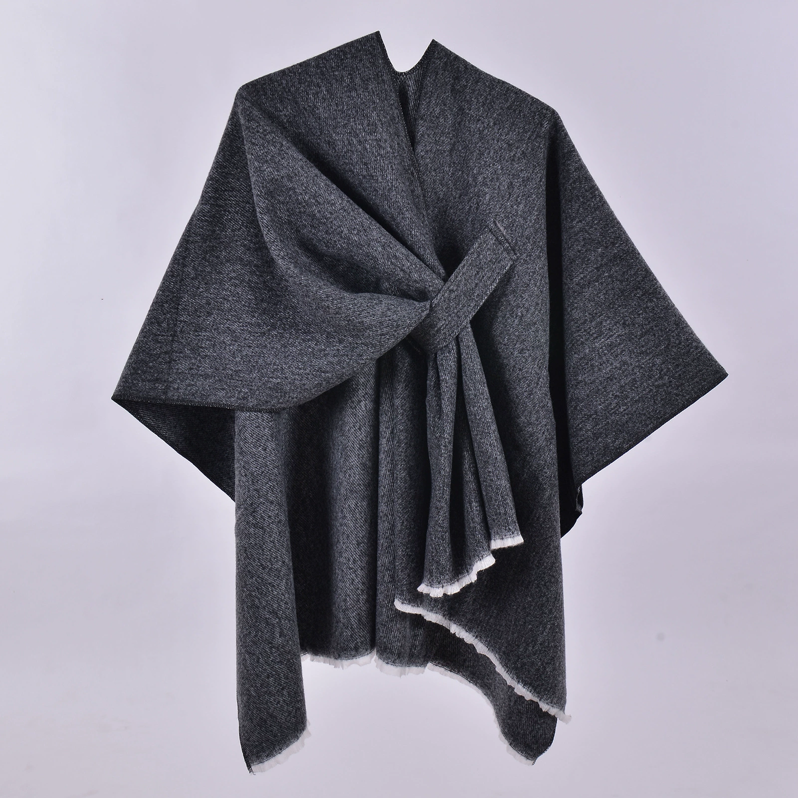 Д Demi-season cloak from Yunnan province for traveling, keep warm cardigan for camping for photo sessions, trench coat, Chinese style