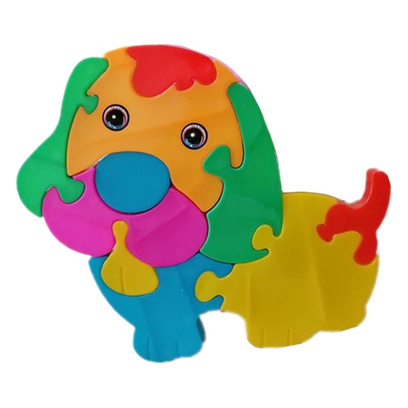 Juguetes ensamblables al por mayor, bloques de plástico gallo/perro, venta directa de fábrica.