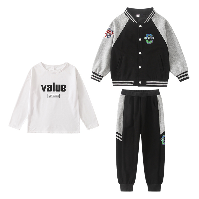 Autumn baseball uniform for boys