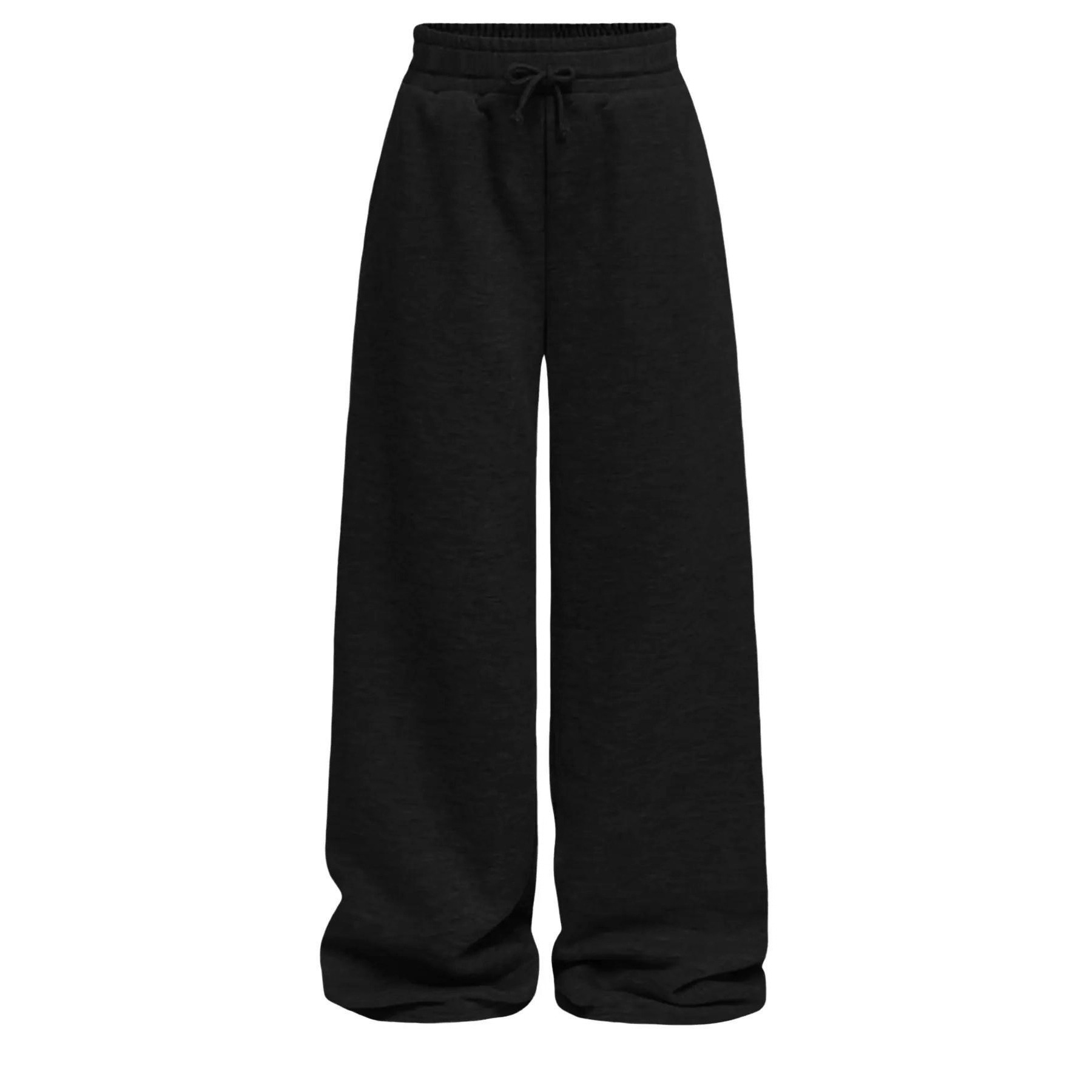 New Foreign Trade Cross-border Wide-leg Loose Solid Color Simple Lace-up Comfortable European And American Style_ecoleips.com