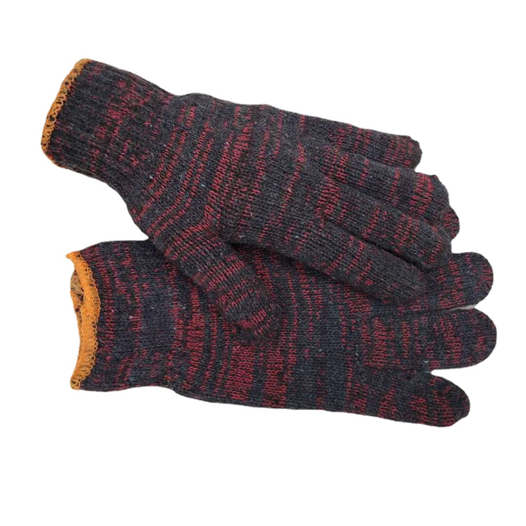 劳保手套批发 红花650克纱线手套 棉纱耐磨防滑 修车建筑厂家直销