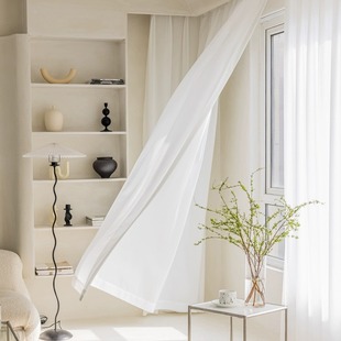 Phantom Gauze Curtain Gauze Curtain Light-impermeable White Gauze Living Room Balcony Bedroom Sun Protection Blackout 2024 New Window Screen