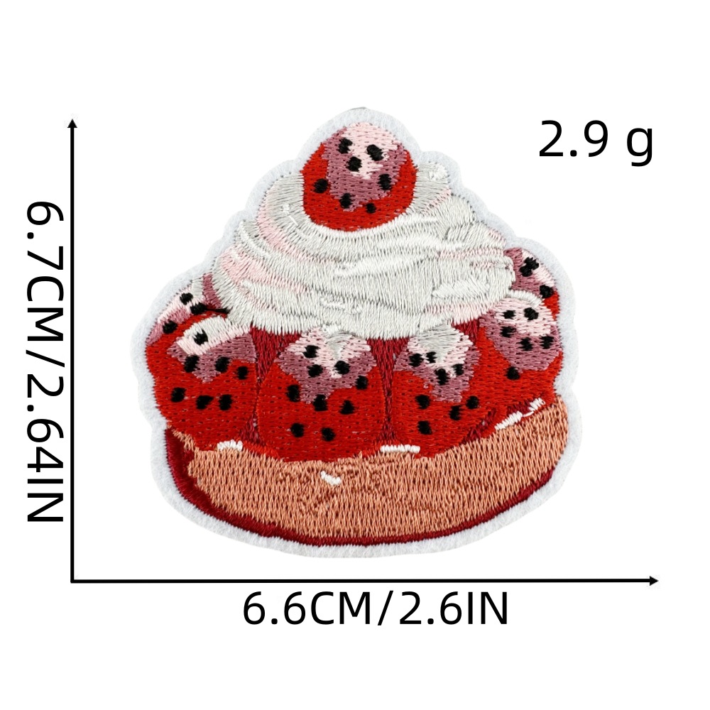 3g Weight Clothing Sticker Patches Classification 1 Piece, 1 Set Quantity Nonwoven, Polyester Material Cherry, Heart Shape, Butterfly Pattern Cute Style 1 Piece 1 Set Cute Cherry Heart Shape Butterfly Nonwoven Polyester Clothing Sticker Patches 4
