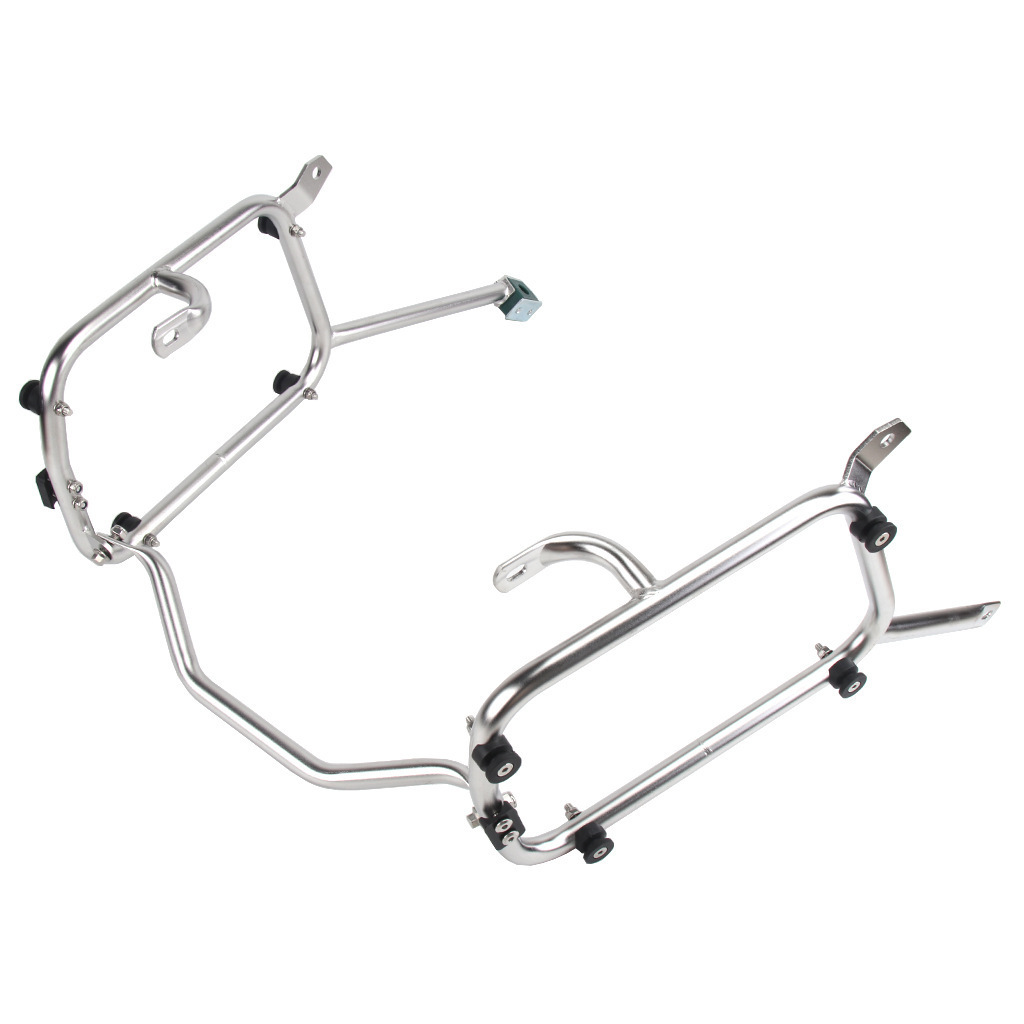 Modificación de la motocicleta adecuada para Kawasaki VERSYS-X300 caja lateral de acero inoxidable soporte instalación sin pérdidas liberación rápida marco lateral