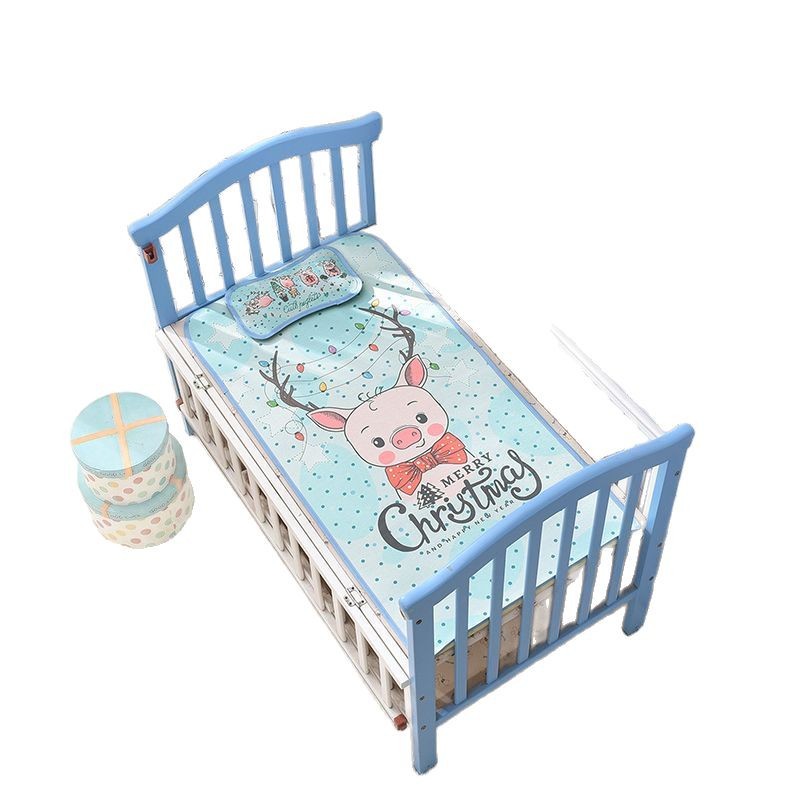 Nestera de dibujos animados para bebés, almohada de seda de hielo para bebés recién nacidos, cama de cuna para niños transpirable al por mayor