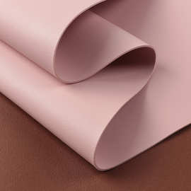 1570皮革面料批发1.7厚纯色双面皮革耐磨防水油PVC双面桌垫皮E18