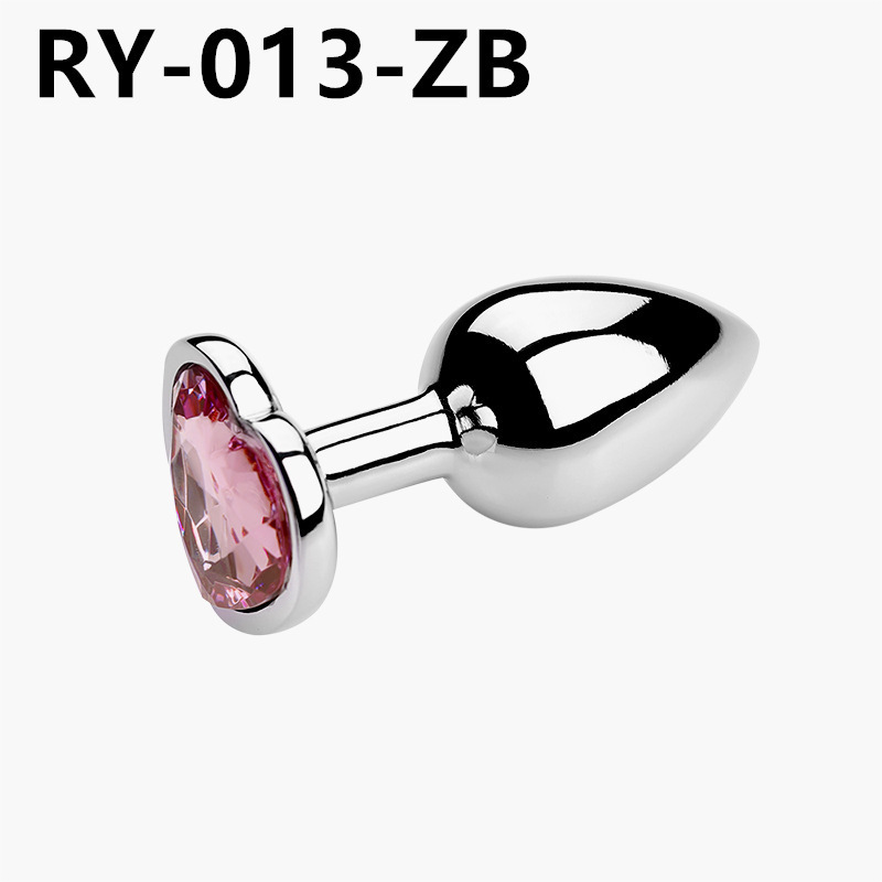 Corazón de metal plug anal back patio para usar artículos sexuales dilatadores coquetear al por mayor SM artículos sexuales para adultos