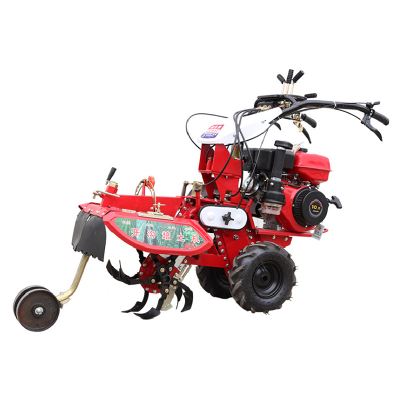 Máquina de zanja de jengibre cebolla fuente de fabricación de cultivador de tierra zanja una máquina multipropósito suelo suelto máquina rotativa