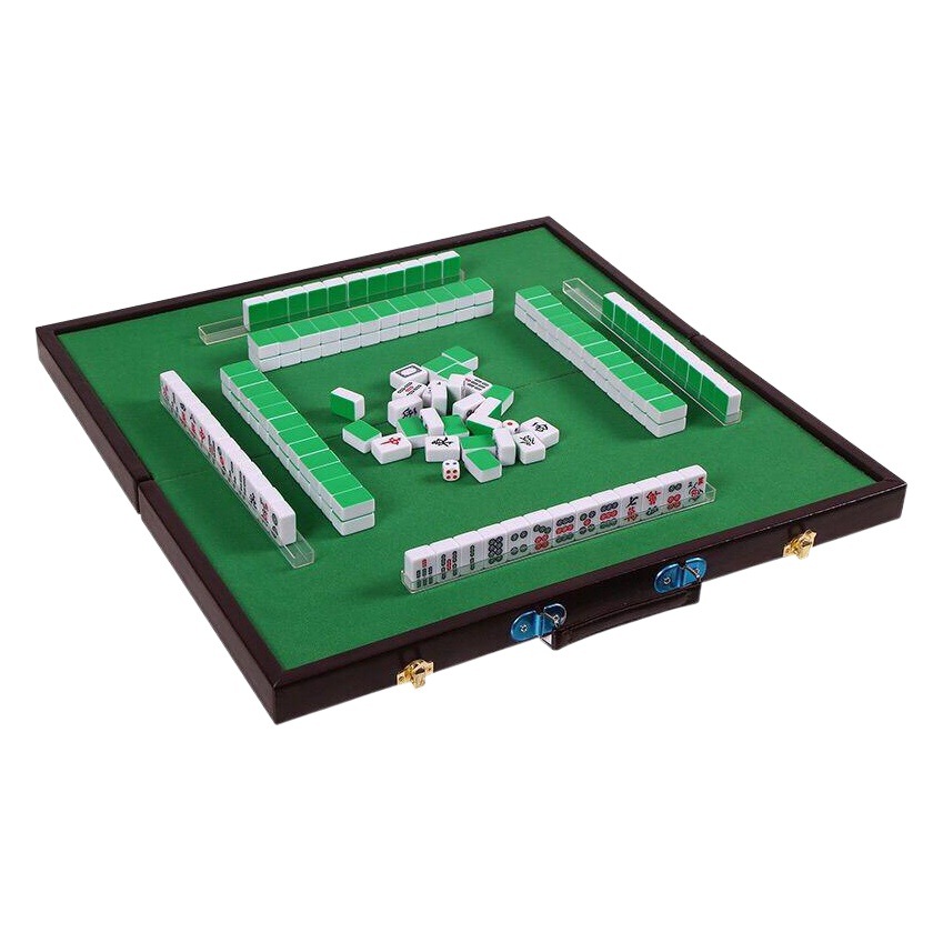 Mesa de Mahjong portátil caja de Mahjong portátil mesa de almacenamiento pequeña con patas mesa plegable almacenamiento conveniente mesa de Mahjong pequeña simple