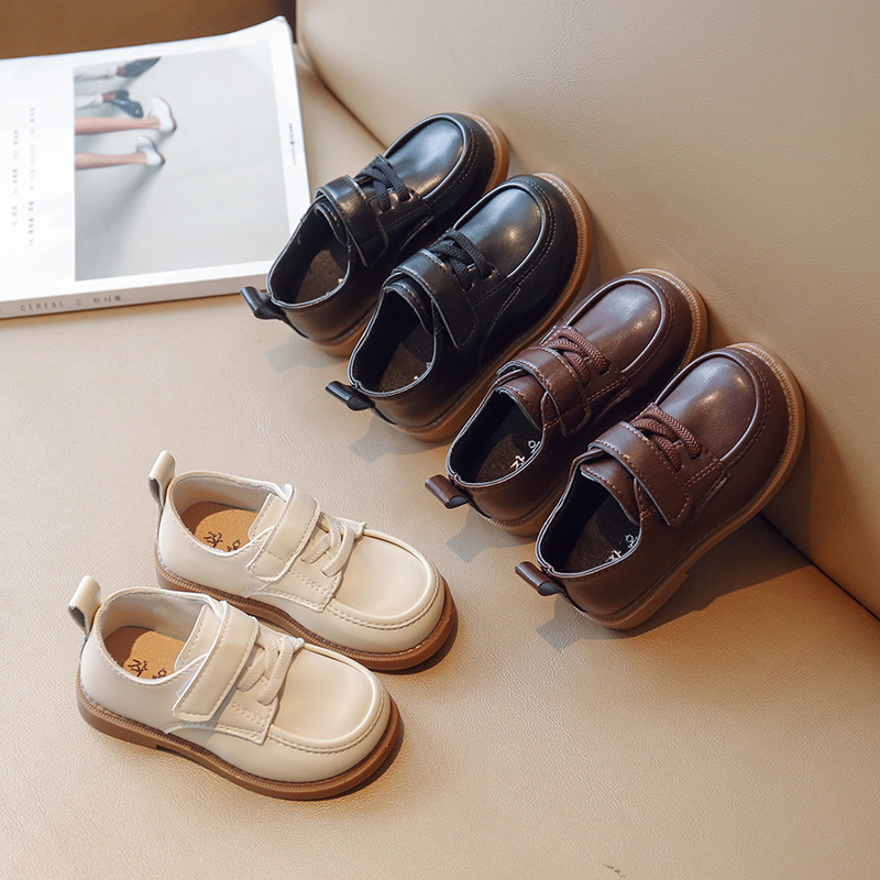 Spring and Autumn 2025 New Trendy Soft-Soled Shoes with Suit for Performance, Black Children's Girls' Shoes, Boys' Small Leather Shoes, British Style Spring and Autumn 2025 New Trendy Soft-Soled Shoes with Suit for Performance, Black Children's Girls' Shoes, Boys' Small Leather Shoes, British Style
