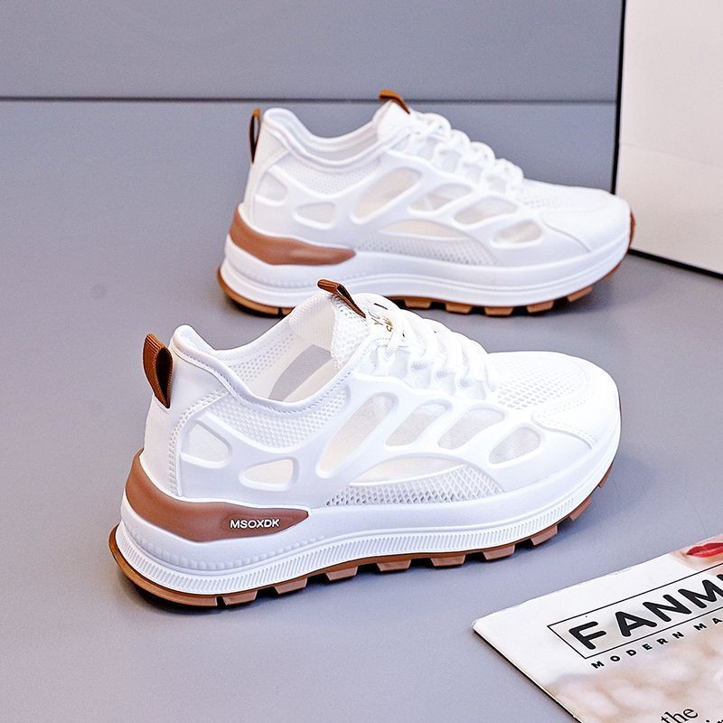 2026 popularidad en línea con zapatos de mujer primavera y verano zapatos de malla transpirables con suela suave flexible zapatos deportivos casuales de mujer