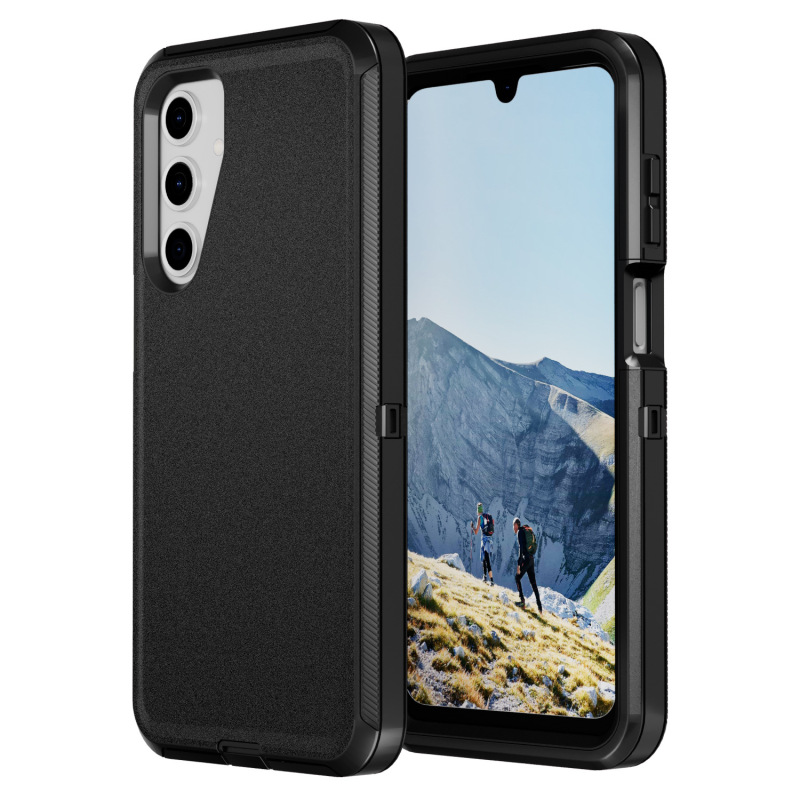 Samsung S Series/A Series Rugged Phone Case, Three-In-One Shockproof Shell, Wear-Resistant, Simple Design, Multiple Color Options