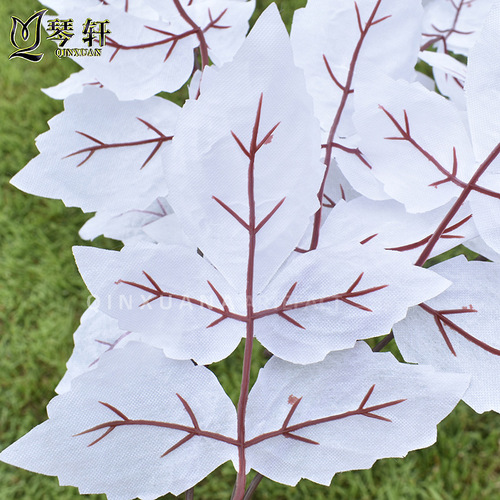 Bluebird Leaf Artificial Flower Wedding Decoration Green Plant Fake Flower Wholesale Home Soft Decoration Ceiling Flower Path Guide Leaf Material 