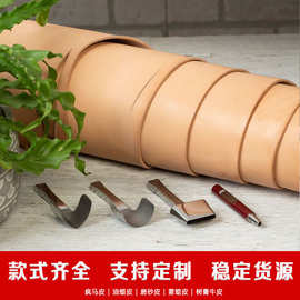 Buttero头层牛皮树膏皮摔纹手工DIy箱包皮料植鞣皮原胚平纹皮革