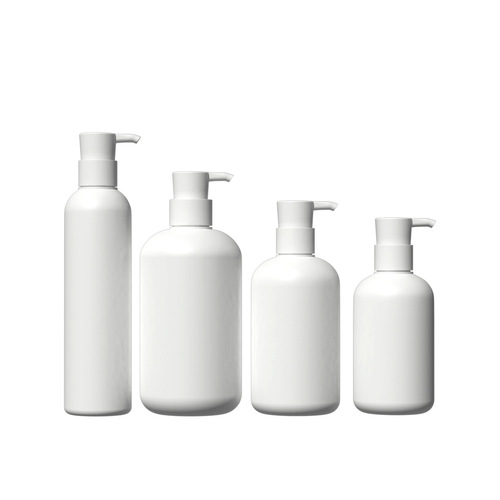 200/260/300/400/500ml round white HDPE plastic bottle, refilled pressurized shampoo bottle hair care