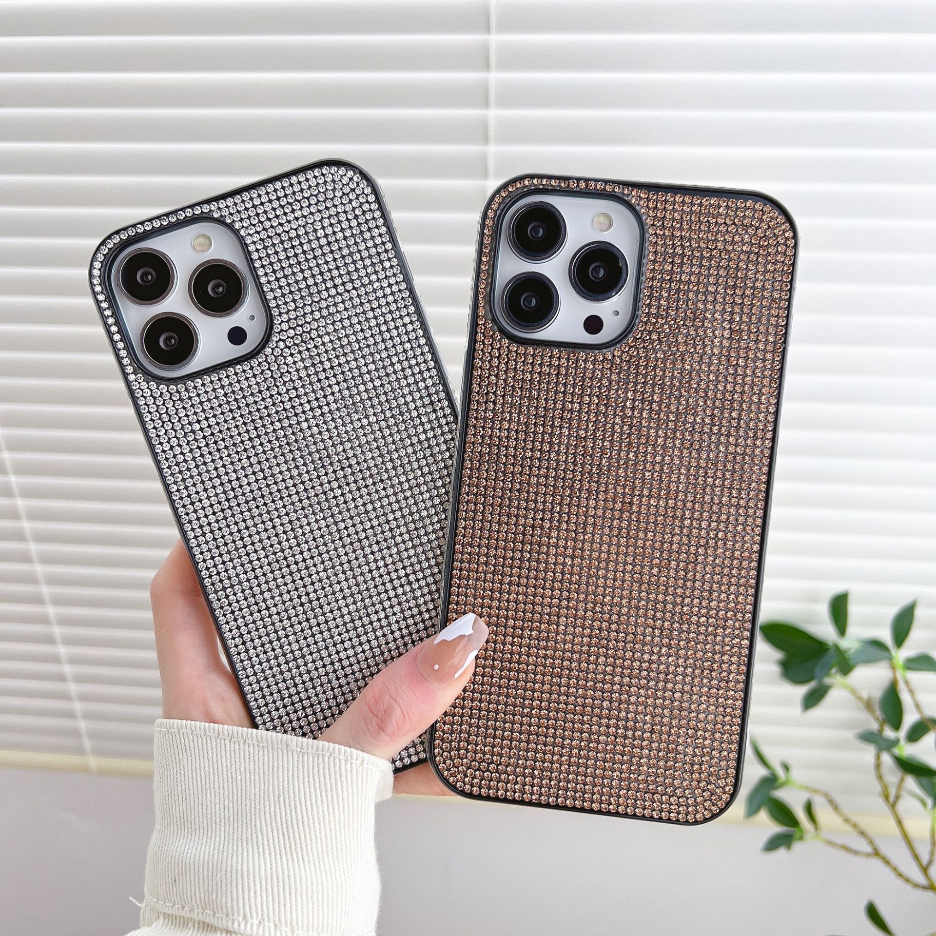 Advanced 3D Embedding Apple 14proMax Phone iPhone 13 New 12 Full Diamond Case 11 Anti Drop XS_voghion.com