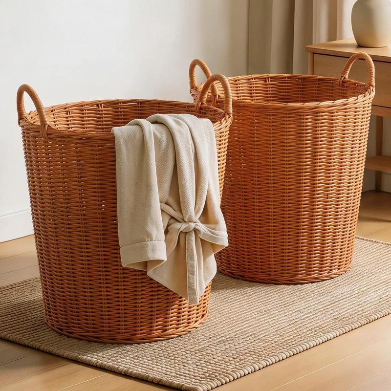 Dirty clothes basket for home use, large-capacity laundry basket for bathroom, dirty clothes bin, doll storage magic tool