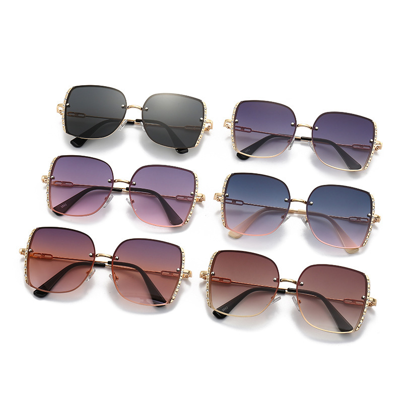 PC, UV400 Protection Lens Material Square Glasses Style Elegant Basic Square PC UV400 Protection Square Full Frame Women's Sunglasses