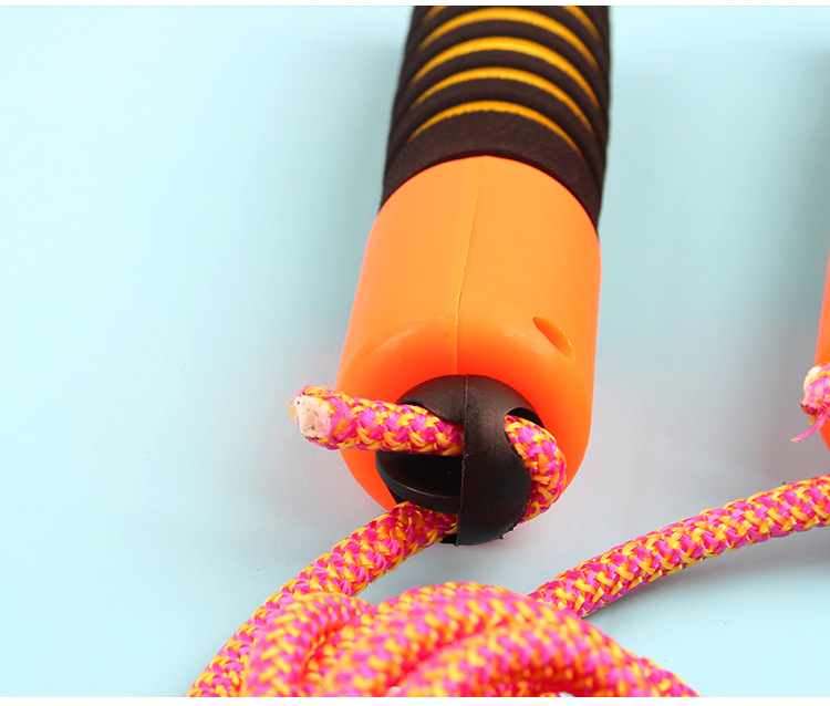 New Skipping Rope Wholesale Color Cotton Glue Skipping Student Automatic Counting Rope Sponge Handle display picture 6