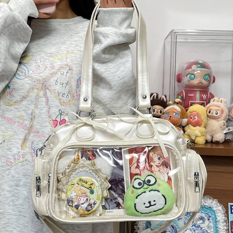 日常基础款二次元漫展追星少女10cm娃包单肩斜挎制服包JK谷子痛包|undefined