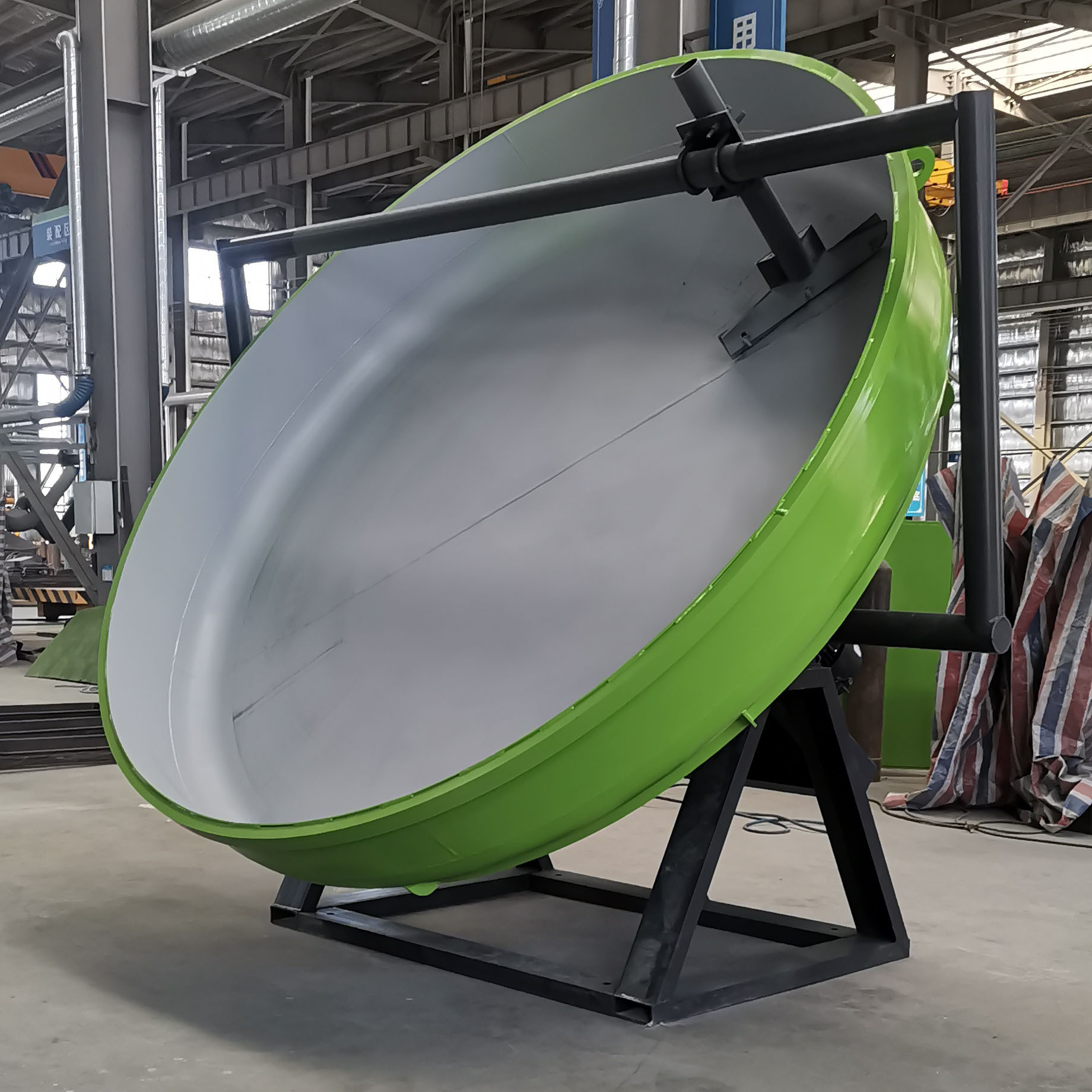 圆盘造粒机腐殖酸膨润土制粒机有机肥盘式造粒机可调节制球机