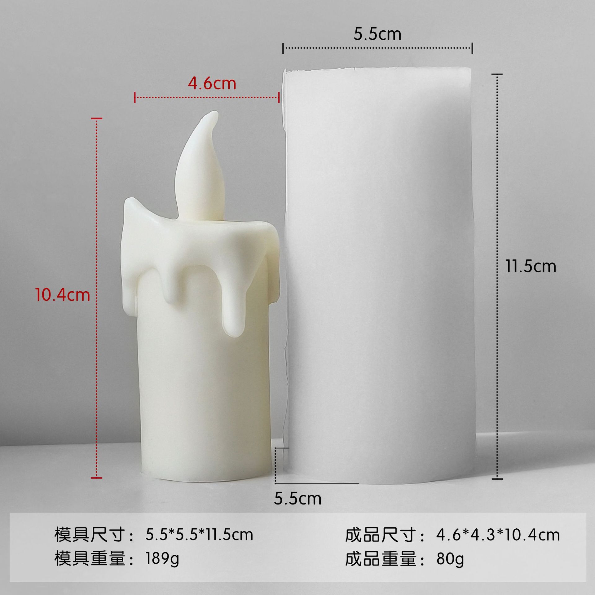 Jiahuimei vela larga molde de silicona DIY casero aromaterapia vela fragancia piedra decoración molde en stock